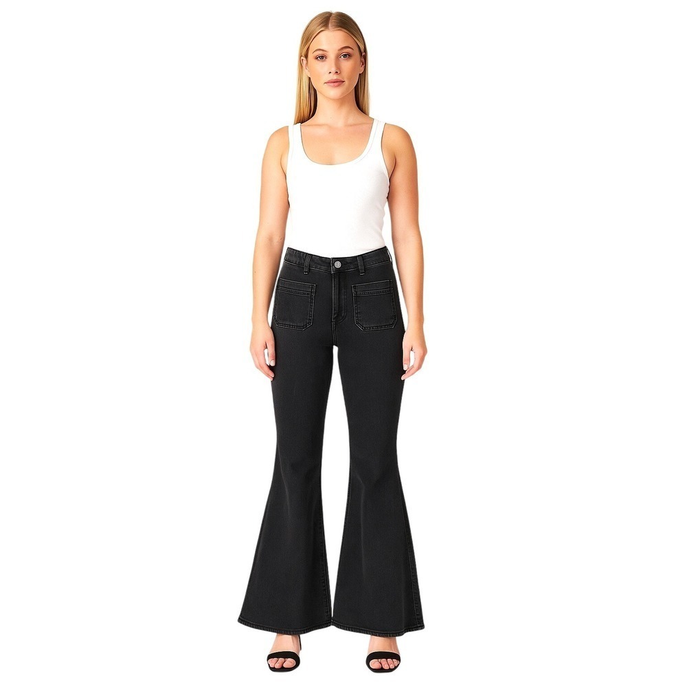 Rolla's Sailor Low Flare  Carlosn Black Jeans Size 28